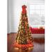 Fully Decorated Pre-Lit 6-Ft. Pop-Up Christmas Tree by BrylaneHome in Red Gold