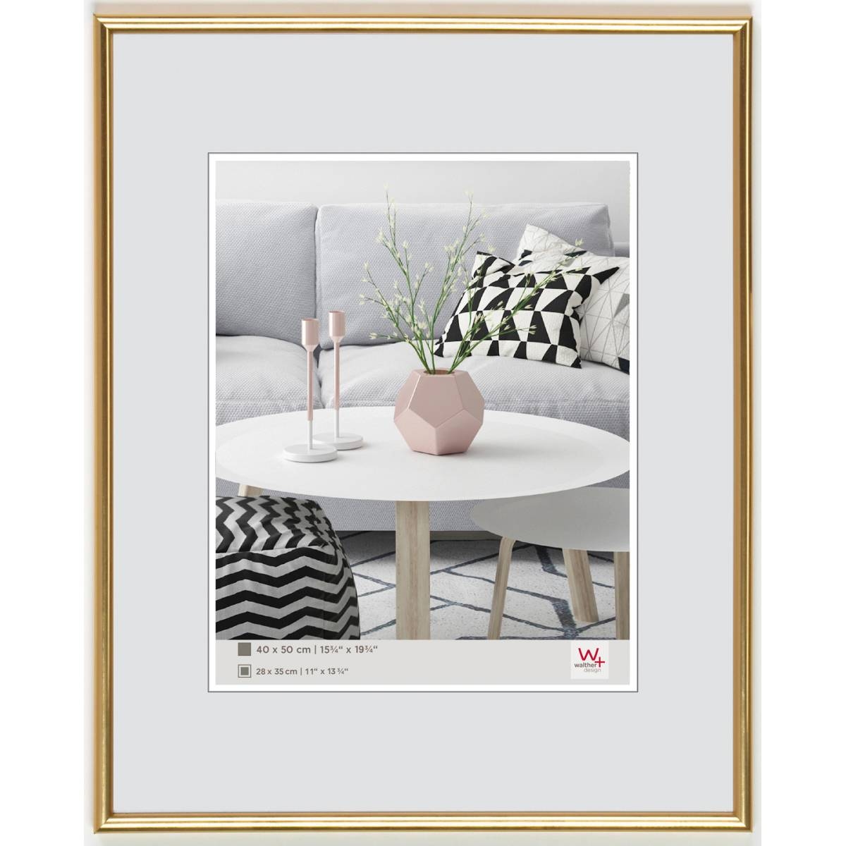 walther + design KG100H,Galeria Kst.Rahmen 70X100 GOLD Image