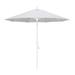 California Umbrella 9' Rd. Aluminum/Fiberglass Rib Market Umb, Deluxe Crank Lift/Collar Tilt, White Finish, Pacifica Fabric