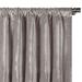 Eastern Accents Winchester Silky Velvet Solid Room Darkening Rod Pocket Single Curtain Panel Polyester in White | 120 H in | Wayfair