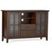 Lark Manor™ Amarissa Solid Wood TV Stand for TVs up to 65" Wood in Brown | 34.75 H in | Wayfair A777B902CF234AC68A6FF2D51D215462