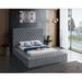 Everly Quinn Johnnay Tufted Storage Platform Bed Upholstered/Velvet in Gray | 60.5 H x 75 W in | Wayfair E6F63CD0CA214F08AF1675F89AF444A5