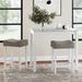 Charlton Home® Rea 3 Piece Dining Set Wood in Gray/White | Wayfair 81297032AC2F4F6C891191038992BA44