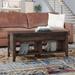 Alcott Hill® Jonassaint Lift Top 4 Legs Coffee Table w/ Storage Wood in Brown | 19 H x 43.15 W x 19.5 D in | Wayfair