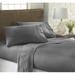 Lark Manor™ Hatboro Striped Embossed 4 Piece Bed Sheet Set Microfiber/Polyester in Gray | California King | Wayfair
