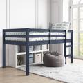 Schlemmer Twin Loft Bed by Harriet Bee kids Wood in Blue | 43 H x 43.25 W x 78.75 D in | Wayfair 35BEA62C786F4F6FBE23A571CEDC0709