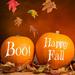 The Holiday Aisle® Happy Fall & Boo Pumpkin Wall Decal Vinyl in White | 6 H x 6 W in | Wayfair 3330F628BDEC4F89BE521CE0ED111AD3