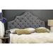 Darby Home Co Upholstered Panel Headboard Polyester in Gray | 53.9 H x 62.2 W x 3.5 D in | Wayfair DRBH5109 46052840