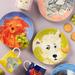 Anthropologie Kitchen | Carole Akins Furry Friends Dessert Plate Bianca | Color: Blue/Orange | Size: Os