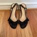 Kate Spade Shoes | Kate Spade Black Satin Slingback Bow Heels | 8 | Color: Black | Size: 8