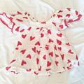 Jessica Simpson Shirts & Tops | Jessica Simpson Off The Shoulder Heart Top | Color: Red/White | Size: 12mb