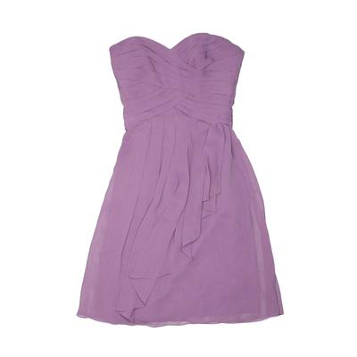 David's Bridal Cocktail Dress - A-Line: Purple Dresses - Used - Size 0