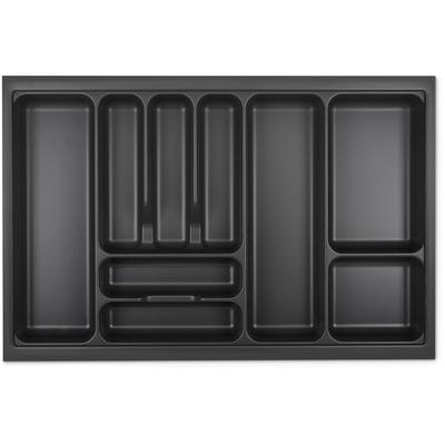 So-tech - orga-box i Besteckeinsatz 719 x 473 lavagrau mit Perlstruktur für Tandembox Antaro / Image