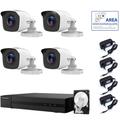 Kit Videosorveglianza Hikvision 4 Telecamere 4 Mpx Hard Disk 2 Tb