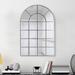 Iman 30" x 44" Arch Window Pane Wall Mirror