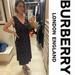 Burberry Dresses | Burberry V-Neck Midi Dress-Size 8 | Color: Black/Purple | Size: 8