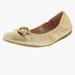 Coach Shoes | Coach Stanton Ballet Flats W/Buckle Metallic Gold Size 6.5 B | Color: Gold | Size: 6.5