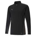 PUMA Herren Teamcup 14 Zip Top Hemd, puma black-smoked pearl-asphalt, 3XL