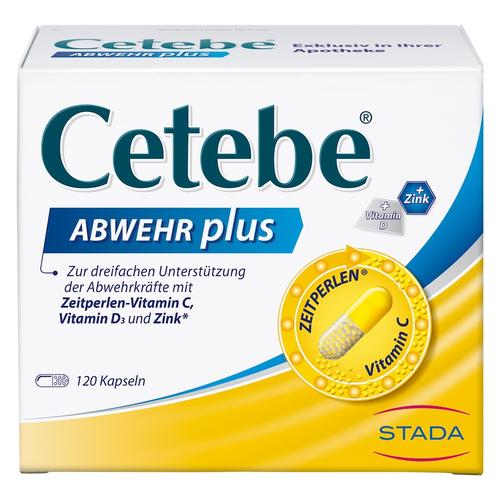 Cetebe - ABWEHR plus Vitamin C+Vitamin D3+Zink Kaps. Vitamine