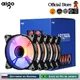 Aigo – ventilateur de boîtier d'ordinateur AR12PRO 120mm rgb 4pin PWM CPU ventilateur de