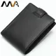 MVA-Portefeuille en cuir véritable à deux volets pour homme petit porte-cartes d'identité sac à