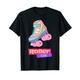 Rollschuh Roller Girl 80er 90er Jahre Disco Verkleidung T-Shirt