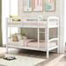 Nestfair Solid Wood Twin Over Twin Bunk Bed with Ladder