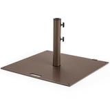 Portable 50 lbs Umbrella Base Stand with Handle and Wheels for Patio Square - 24''x24''x14.5''(L x W x H)