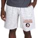 Men's Concepts Sport White/Charcoal Florida State Seminoles Alley Fleece Shorts