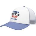 Men's RVCA White/Light Blue Rodeo Trucker Snapback Hat