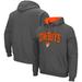 Men's Colosseum Charcoal Oklahoma State Cowboys Arch & Logo 3.0 Pullover Hoodie