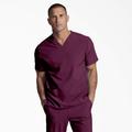 Dickies Eds Essentials V-Neck Scrub Top - Wine Size M (L10776)