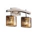 Justice Design Group Fusion 15 Inch 2 Light Bath Vanity Light - FSN-8592-40-MROR-DBRZ