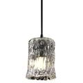 Justice Design Group Veneto Luce 6 Inch Mini Pendant - GLA-8815-16-GLDC-NCKL-RIGID