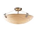 Justice Design Group Porcelina 27 Inch 6 Light Semi Flush Mount - PNA-9612-35-BANL-DBRZ