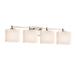 Justice Design Group Fusion 32 Inch 4 Light Bath Vanity Light - FSN-8424-55-MROR-DBRZ