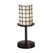 Justice Design Group Wire Glass 12 Inch Accent Lamp - WGL-8798-10-GRCB-NCKL