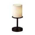 Justice Design Group Candlearia 12 Inch Table Lamp - CNDL-8798-10-AMBR-NCKL