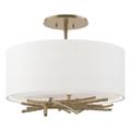 Hubbardton Forge Brindille 15 Inch 3 Light Semi Flush Mount - 127660-1039