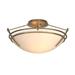 Hubbardton Forge Presidio Tryne 16 Inch 2 Light Semi Flush Mount - 124412-1014