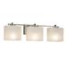 Justice Design Group Fusion 25 Inch 3 Light Bath Vanity Light - FSN-8443-55-WEVE-DBRZ-LED3-2100