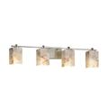 Justice Design Group Alabaster Rocks - Era 34 Inch 4 Light Bath Vanity Light - ALR-8444-15-NCKL-LED4-2800