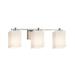 Justice Design Group Fusion 24 Inch 3 Light Bath Vanity Light - FSN-8443-15-OPAL-MBLK-LED3-2100