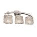 Justice Design Group Veneto Luce 25 Inch 3 Light Bath Vanity Light - GLA-8593-26-WTFR-MBLK