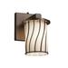Justice Design Group Wire Glass 8 Inch Wall Sconce - WGL-8771-10-GRCB-DBRZ