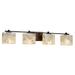 Justice Design Group Alabaster Rocks! 35 Inch 4 Light Bath Vanity Light - ALR-8444-55-NCKL