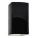 Justice Design Group Ambiance 13 Inch Wall Sconce - CER-0955-BLK