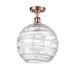 Innovations Lighting Bruno Marashlian Extra Large Deco Swirl 12 Inch 1 Light Semi Flush Mount - 516-1C-AC-G1213-12-LED