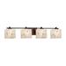 Justice Design Group Lumenaria 35 Inch 4 Light Bath Vanity Light - FAL-8444-55-MBLK