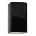 Justice Design Group Ambiance 13 Inch Wall Sconce - CER-5950W-BLK